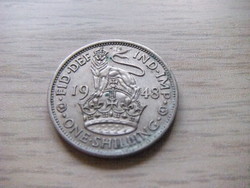 1 Shilling 1948 England ( English coat of arms standing lion lion over crown )