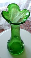 Bohemia cseh üveg váza 33 cm magas