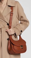 Cognac colored shoulder bag