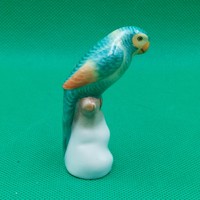 Herend green parrot figure