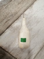 Old Christmas tree decoration bottle/ champagne bottle