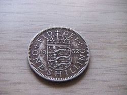 1 Shilling  1962   Anglia  ( Angol címer Három Oroszlán a Koronázási Pajzson  )