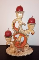 Vintage. A (large) ceramic candle holder depicting dripping wax is for sale