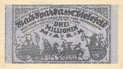 3 millió márka 1923.08.11. Hajtatlan Németország