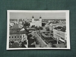 Postcard, Debrecen, Red Army road, skyline church