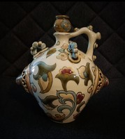Beautiful antique Zsolnay small jug, with family seal, perfect for a collection!