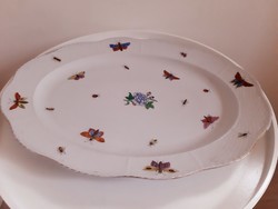 An oval roasting dish with an old Victoria pattern from Herend