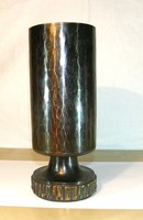 Szilágy Ildíko applied arts bronze vase - 23 cm
