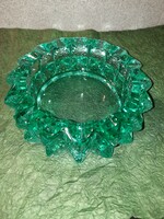 Retro zöld üveg tálka