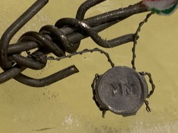 Old piece of iron curtain, numbered 1988 1989, rarer type