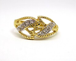 Gold stone ring (zal-au122921)
