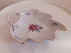 Ravenclaw morning glory patterned leaf-shaped bowl, offering