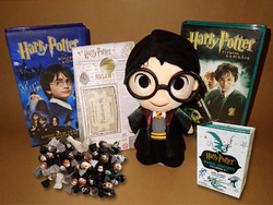 Retró Harry Potter csomag 2db VHS videókazetta Titkok kamrája Bölcsek köve baba figura kirakó puzzle