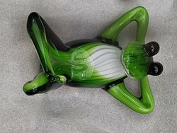 Murano glass frog