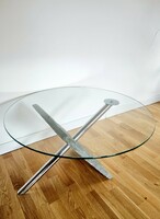 Extravagant postmodern glass table, coffee table