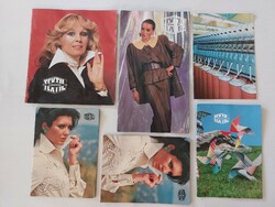 Retro katalógus Kőbányai Textil reklám nyomtatvány 6 db