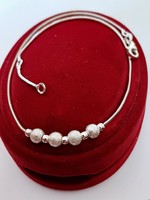 Women's silver anklet
