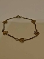 Silver-plated heart bracelet for little girls