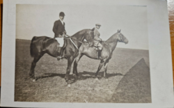 Old equestrian photo in perfect condition