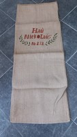 Antique woven flour sacks. Original, unused