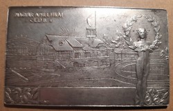 Mac water polo champion 1929 plaque. 81X49mm 87.14g. Ag silver. Read!