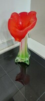 Szines üveg váza