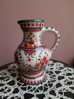 Rare! Asn numbered majolica, ceramic-jug-beautiful, hand-painted