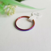 New, rainbow colored wedding ring - usa sizes 9, 10