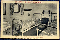 The first class cabin of the French ocean liner Hoggar - photo postcard circa 1930