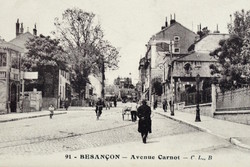 Besançon - avenue carnot - antique photo postcard