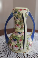 Emil Fischer Budapest Art Nouveau openwork vase