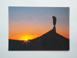Postcard (12) - namibia - namib desert - mukurob (finger of god) stone formation at sunset 1980