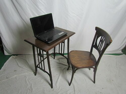 Antique thonet table + chair (restored)