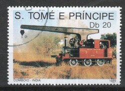 Railway 0002 s. Tome and principe mi 1139 €2.50