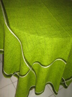 Beautiful green woven tablecloth