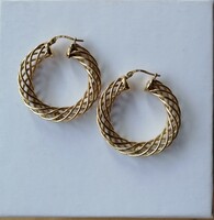 Unoaerre 18k yellow gold hoop earrings