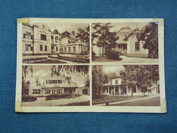 Postcard, Balaton castle, mosaic details, resort, council house