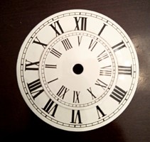 Booked! 2 enamel dials for antique clocks, 9 and 5 cm