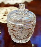 Small sugar bowl with crystal lid