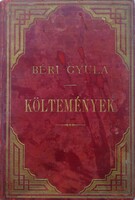 Béri Gyula - Költemények  ( 1888-as kiadás )