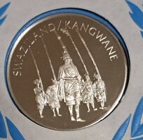 0.925 Silver (ag) commemorative medal Swaziland, proof, pp g/