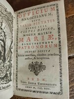 Antik Biblia, bőr kötésben, Officium Rakoczianum... Buda, 1794 néhány lap restaurálva, LEÁRAZVA!!!