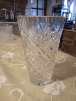 Crystal vase polished