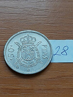 Spain 50 pesetas 1983 m, copper-nickel, i. King John Charles 28.