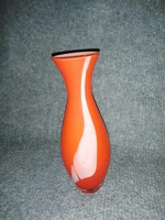 Narancssárga üveg váza (A4)