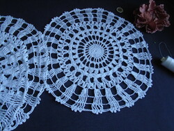 34.5 cm. 3 pcs. Identical crochet tablecloth, centerpiece.