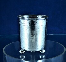 A curiosity!!! Antique silver cup, Augsburg, 1691 - 1695!!!