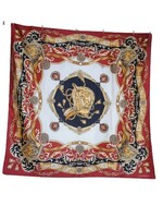 Laura Berlucchi vintage scarf 90x90 cm. (6501)