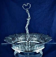 Beautiful antique silver offering, German, ca. 1890 !!!