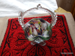 Below the price! Nice, showy small basket from Murano, unused